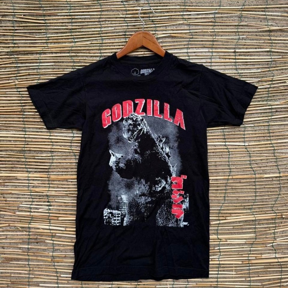 Godzilla Graphic Tee Tshirt Black Mens Size‎ Small Monster Movie